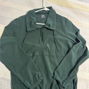 New Balance Forest Green Quarter-Zip Pullover